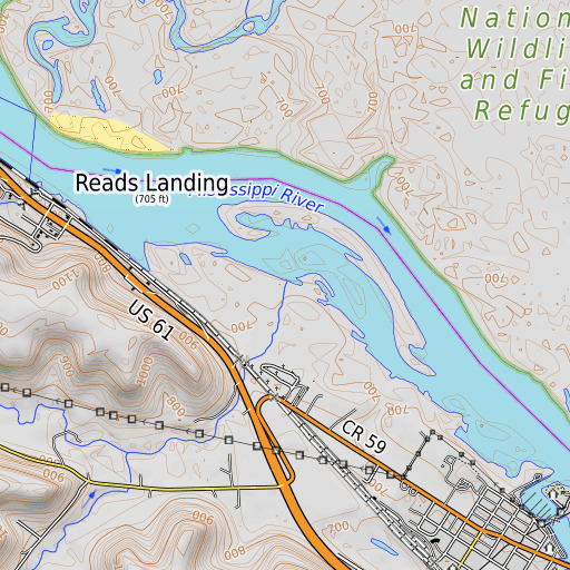 OpenTopoMap map of Brewery Creek, MN