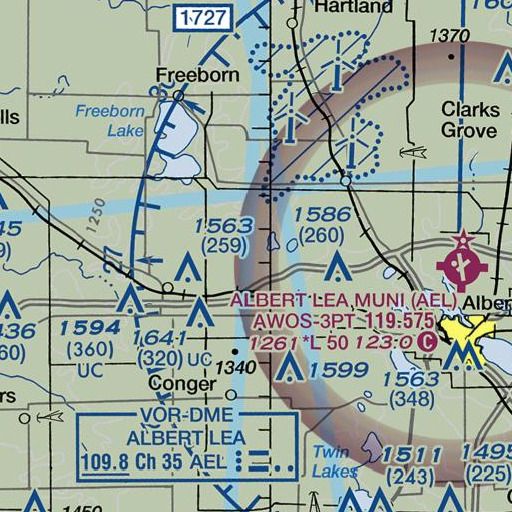 FAA VFR chart of Buckeye School, MN