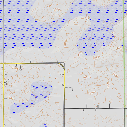 OpenTopoMap map of Camp Johnson School, MN