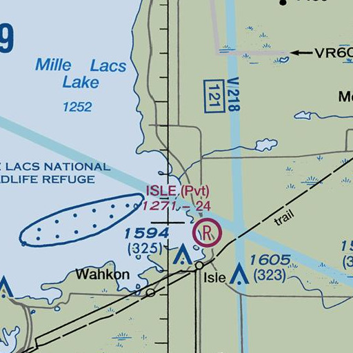 FAA VFR chart of Cedar Creek, MN