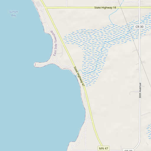 OpenStreetMap map of Cedar Creek, MN
