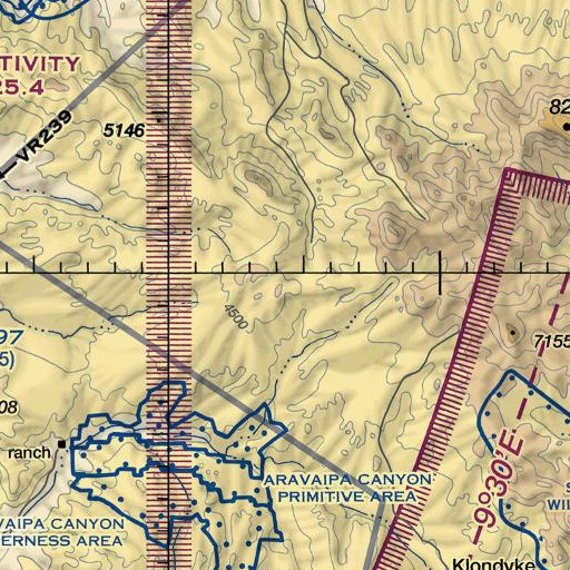 FAA VFR chart of Anderson Spring, AZ