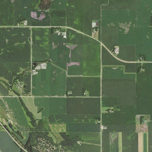 Aerial imagery of County Ditch Number Eightyone, MN