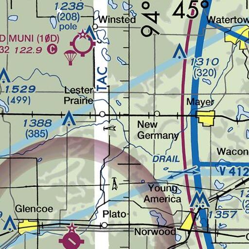 FAA VFR chart of Crane Creek, MN