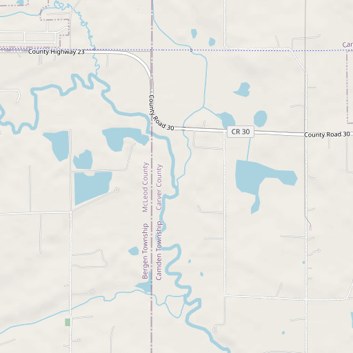 OpenStreetMap map of Crane Creek, MN