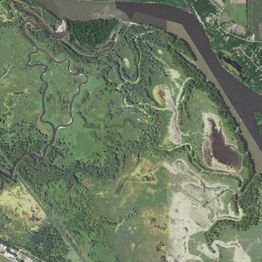Aerial imagery of Devils Lake, MN