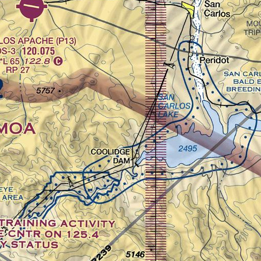 FAA VFR chart of Anderson Spring, AZ