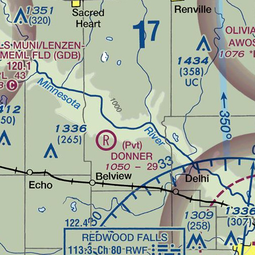 FAA VFR chart of Echo Creek, MN