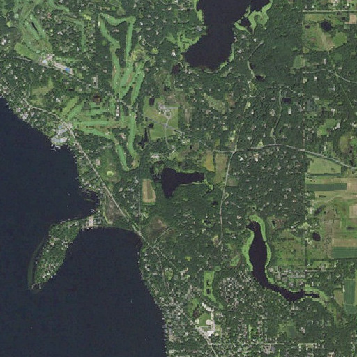 Aerial imagery of Echo Lake, MN