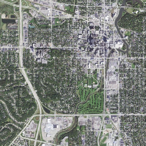 Aerial imagery of Edison School, MN