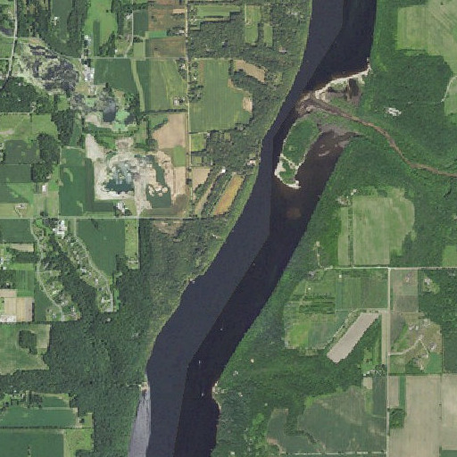 Aerial imagery of Elevator Bay, MN