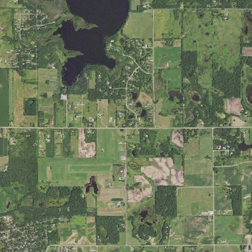 Aerial imagery of Elletson School, MN