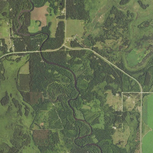 Aerial imagery of Farnham Creek, MN