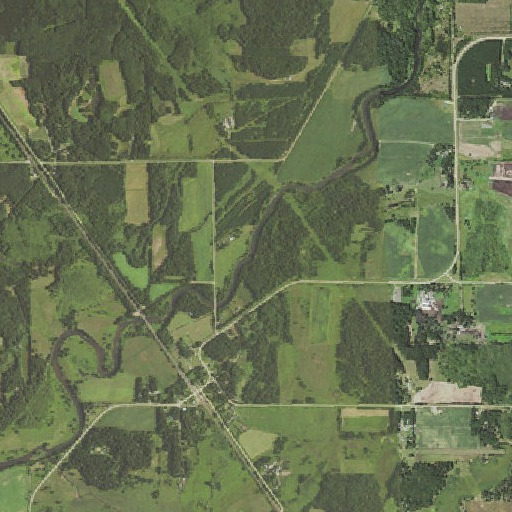 Aerial imagery of Fish Trap Creek, MN