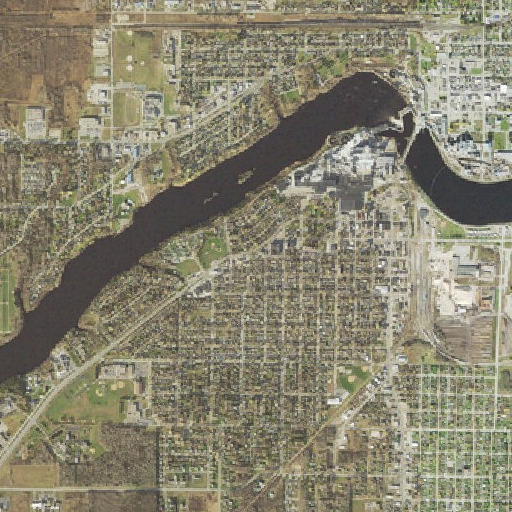 Aerial imagery of Forestland School, MN
