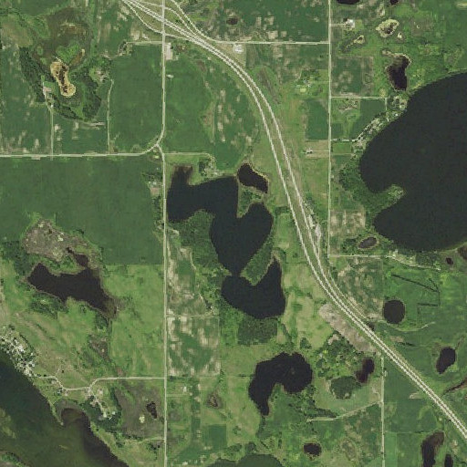 Aerial imagery of Hansel Lake, MN