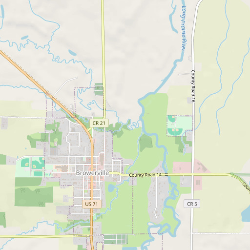OpenStreetMap map of Harris Creek, MN