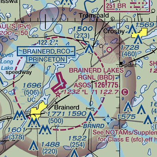 FAA VFR chart of Hay Creek, MN
