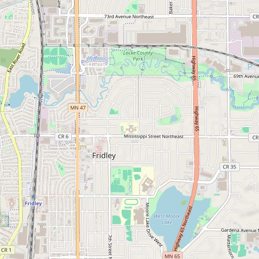OpenStreetMap map of Hayes Elementary School, MN