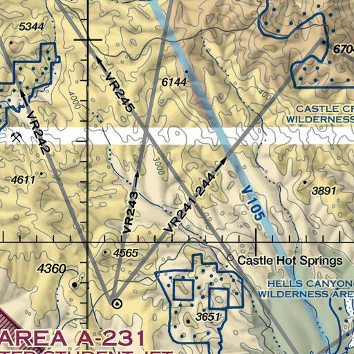 FAA VFR chart of Anderson Spring, AZ