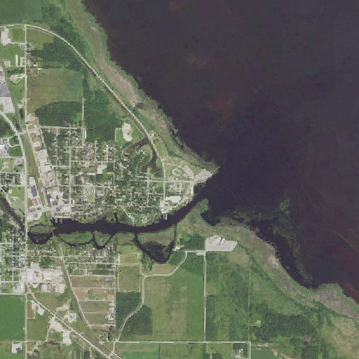 Aerial imagery of Lakeview Park, MN