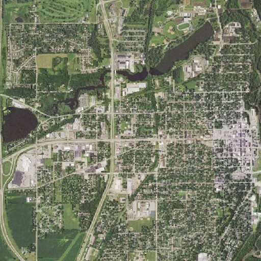 Aerial imagery of Lincoln Elementary School, MN