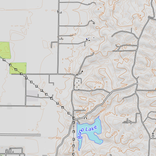 OpenTopoMap map of Trinity School (historical), AR