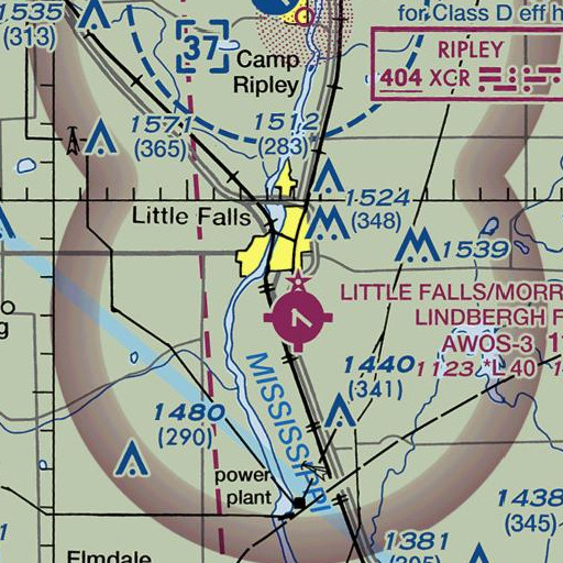 FAA VFR chart of Lyons Park, MN
