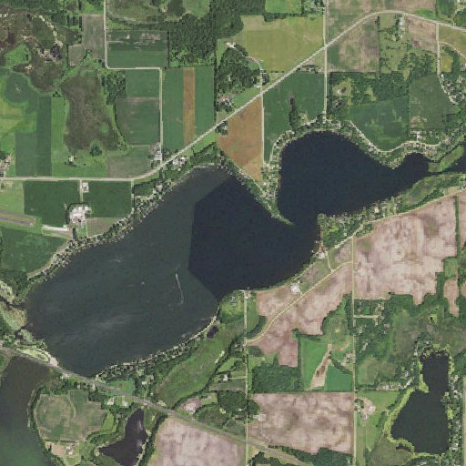 Aerial imagery of Maple Lake, MN