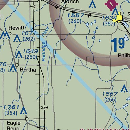 FAA VFR chart of Maple Leaf School, MN