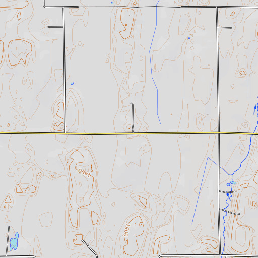 OpenTopoMap map of Maple Leaf School, MN