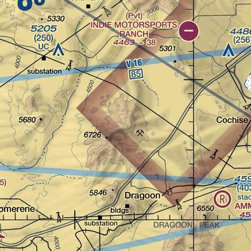 FAA VFR chart of Lime Peak, AZ