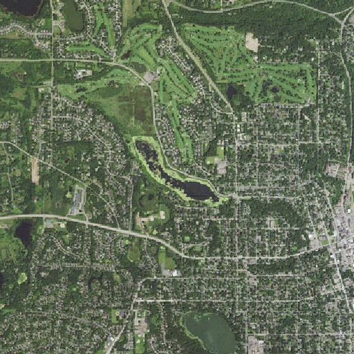 Aerial imagery of Lake McKusick, MN