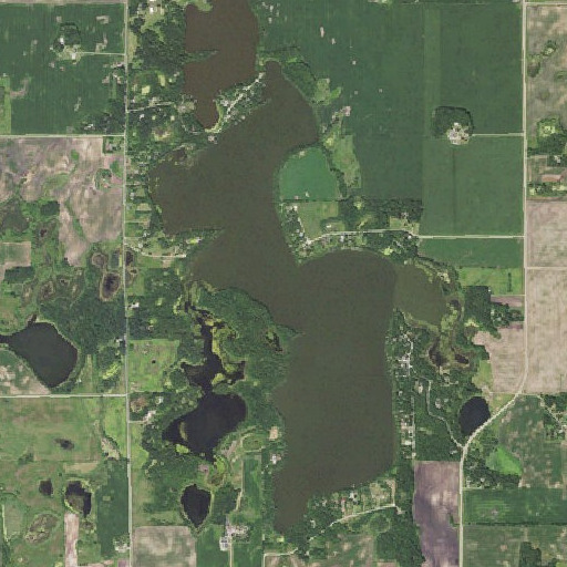 Aerial imagery of Mud Lake, MN