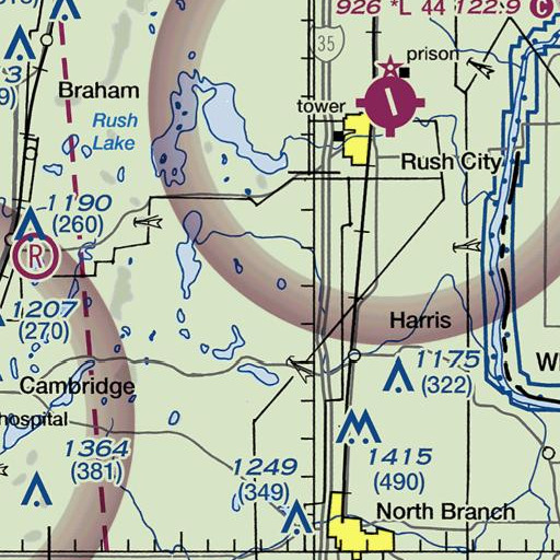 FAA VFR chart of Mud Lake, MN