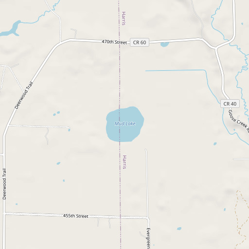 OpenStreetMap map of Mud Lake, MN