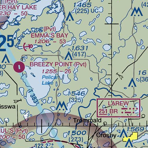 FAA VFR chart of Mud Lake, MN