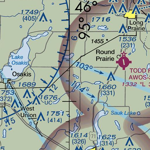 FAA VFR chart of Mud Lake, MN