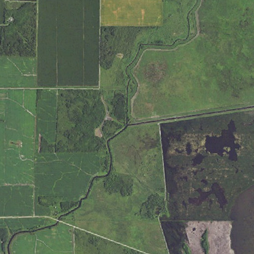 Aerial imagery of Mud River, MN