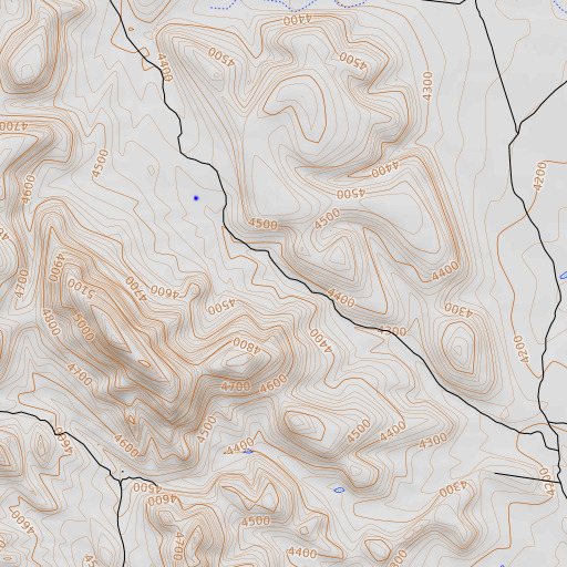OpenTopoMap map of Johnson Windmill, AZ