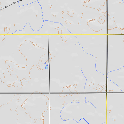 OpenTopoMap map of Olson Lake, MN