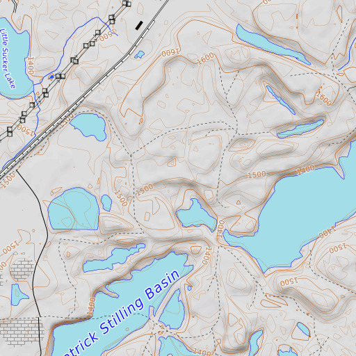 OpenTopoMap map of Patrick Mine, MN