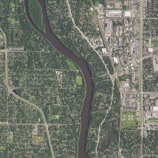 Aerial imagery of River Park, MN