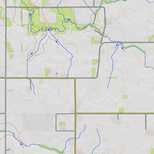 OpenTopoMap map of Rock School, MN