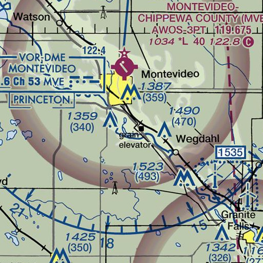 FAA VFR chart of Round Slough, MN