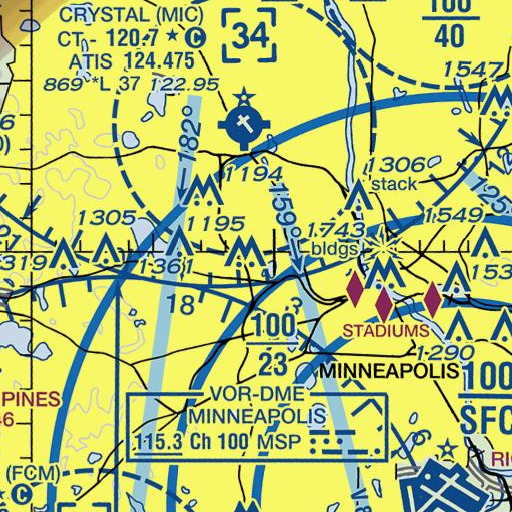 FAA VFR chart of Scheids Park, MN