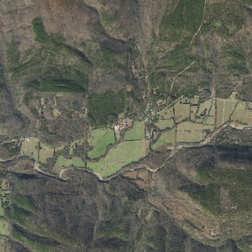 Aerial imagery of Oark High School, AR