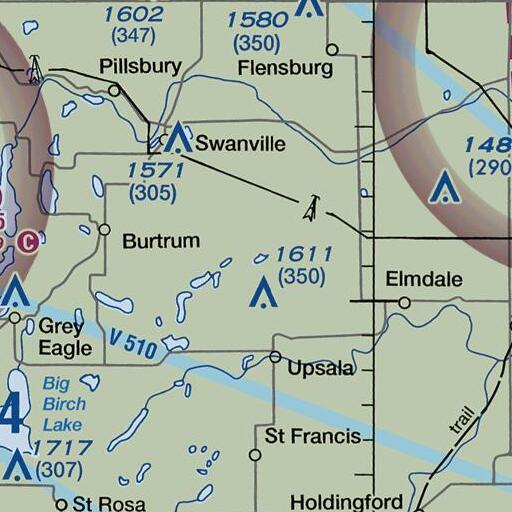 FAA VFR chart of Tamarack Lake, MN