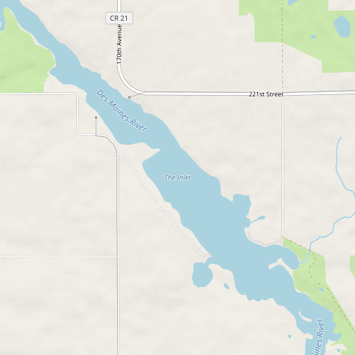 OpenStreetMap map of The Inlet, MN
