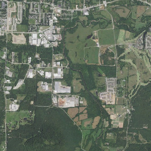 Aerial imagery of Combs Park, AR